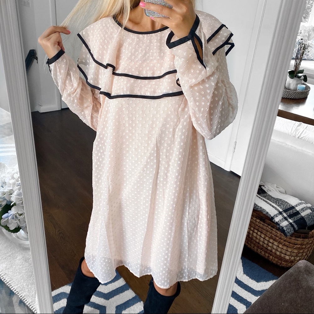 🖤 MAXSPORT ROSE DUST/BLACK RUFFLE DRESS! - Picture 4 of 16